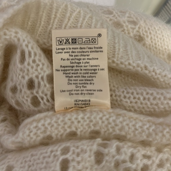 Sézane Ivory Mario Cardigan (Mohair/Wool) Size M - Picture 5 of 5